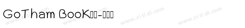 G0Tham B00K字体字体转换 G0Tham B00K字体字体转换